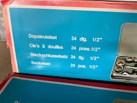 1/2” doppensleutelset (2x) - afbeelding 3 van  3