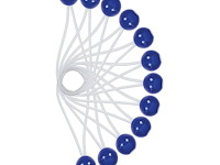 12 ex tent elastiek met ballen 15 cm (doos q2) - afbeelding 3 van  3