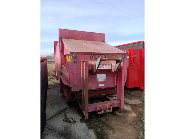 12 m³ haakarm afzet perscontainer, husmann, spb 12an-e-s, 2003 - afbeelding 4 van  9