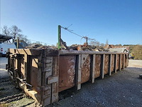 12 m3 container met automatische deur en handmatige zeil - afbeelding 2 van  6