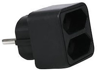 12 stopkontakt splitters voor 2 platte stekkers (doos t) - afbeelding 5 van  5