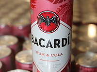 12 x 24 blikken bacardi cola 0,25cl. tht 1-2027. bod inclusief statiegeldwaarde van 43,20 euro. - afbeelding 3 van  3