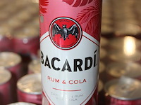 12 x 24 blikken bacardi cola 0,25cl. tht 1-2027. bod inclusief statiegeldwaarde van 43,20 euro. - afbeelding 3 van  3