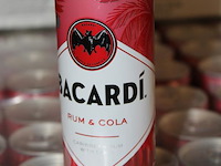 12 x 24 blikken bacardi cola 0,25cl. tht 11-2026. bod inclusief statiegeldwaarde van 43,20 euro. - afbeelding 2 van  2