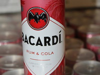 12 x 24 blikken bacardi cola 0,25cl. tht 11-2026. bod inclusief statiegeldwaarde van 43,20 euro. - afbeelding 2 van  2