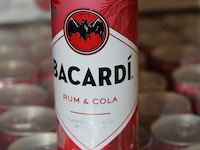 12 x 24 blikken bacardi cola 0,25cl. tht 11-2026. bod inclusief statiegeldwaarde van 43,20 euro. - afbeelding 2 van  2