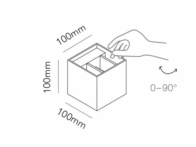 12 x cube motion wand armaturen zwart - afbeelding 6 van  9