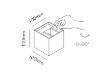 12 x cube motion wand armaturen zwart - afbeelding 6 van  9