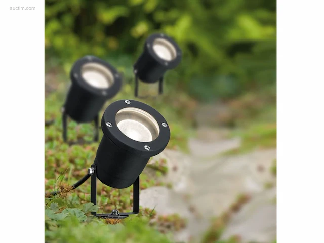 12 x gt focus tuin grond spots zwart - afbeelding 5 van  7