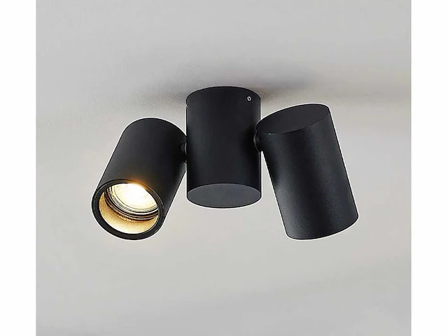 12 x gt gu10 kantelbare spots zwart - afbeelding 1 van  5