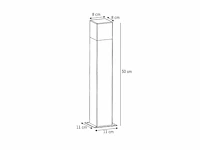 12 x largo 50 buiten lamp zwart - afbeelding 3 van  7