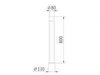 12 x largo 80 buiten lamp zwart - afbeelding 3 van  6