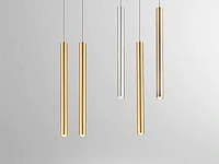 12 x solo tube slim design hanglamp goud - afbeelding 4 van  5