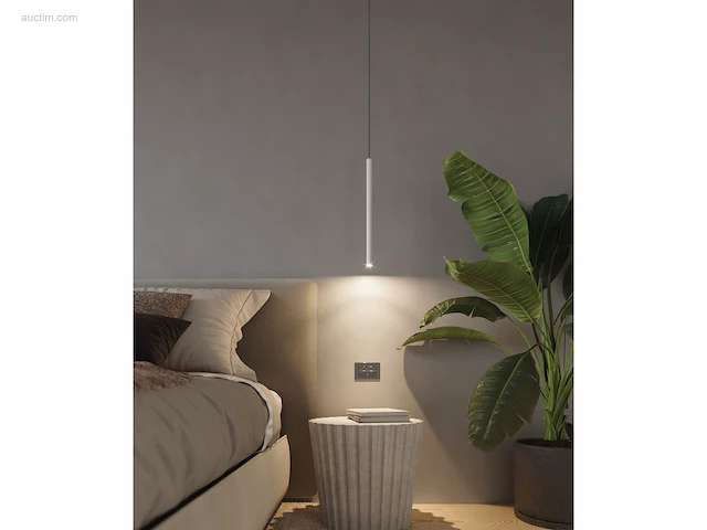 12 x solo tube slim design hanglamp wit - afbeelding 2 van  8