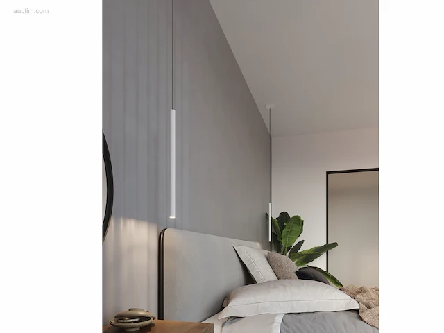 12 x solo tube slim design hanglamp wit - afbeelding 3 van  8