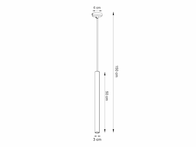 12 x solo tube slim design hanglamp zwart - afbeelding 7 van  8