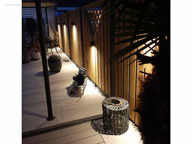 12 x wallight eco 1.0 buiten armatuur zwart - afbeelding 4 van  9