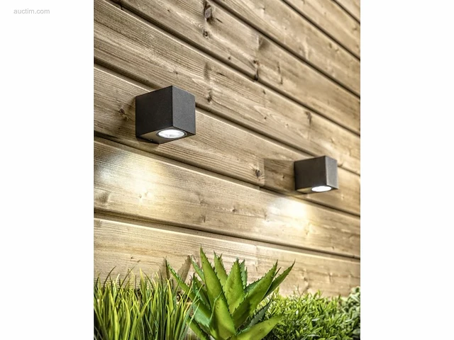 12 x wallight eco 1.0 buiten armatuur zwart - afbeelding 8 van  9
