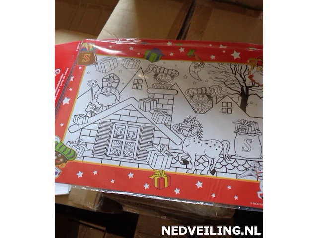 120 pakjes met 6 sinterklaas kleurplaten - afbeelding 1 van  3