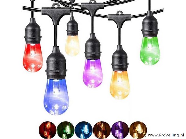 120 x st45 filament shockproof led lampen – 5 kleuren – e27 - afbeelding 4 van  4