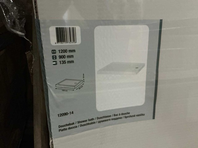 12090-14 douchebak (2x) - afbeelding 1 van  3