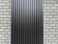 120x composiet gevelbekleding triple rhombus zwart incl. montagebeugels 290cm lang - 67 m2 - afbeelding 1 van  3