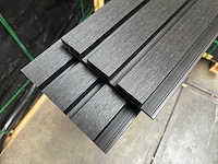 120x composiet gevelbekleding triple rhombus zwart incl. montagebeugels 290cm lang - 67 m2 - afbeelding 5 van  5