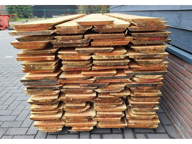 120x douglas schaaldelen 15-25 cm breed, lengte 325cm - afbeelding 2 van  5