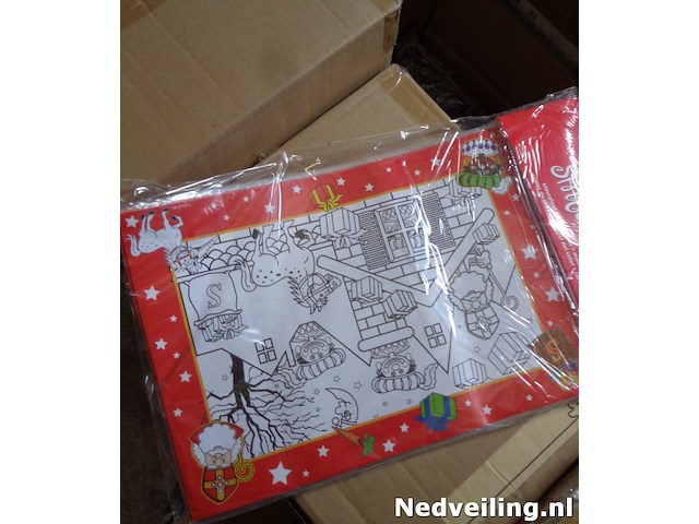120x pakjes met 6 sinterklaas kleurplaten - afbeelding 2 van  3