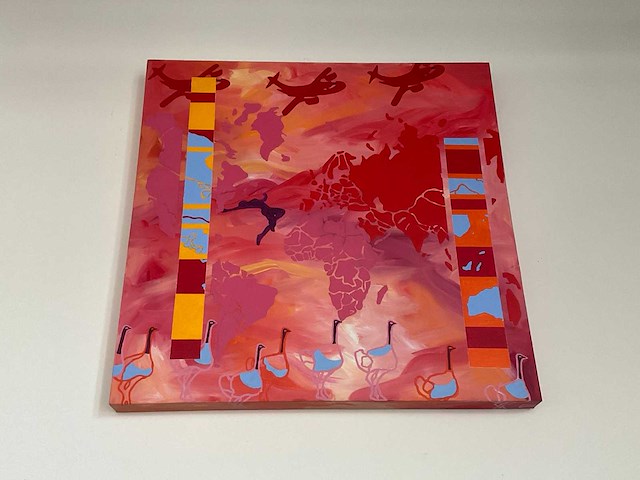 120x120cm canvas schilderij - afbeelding 1 van  1