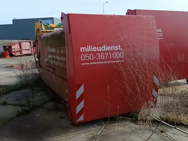 12.5 m³ haakarm afzet perscontainer, geesink kiggen, 2000 - afbeelding 4 van  9
