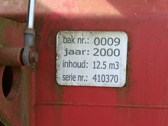 12.5 m³ haakarm afzet perscontainer, geesink kiggen, 2000 - afbeelding 8 van  9