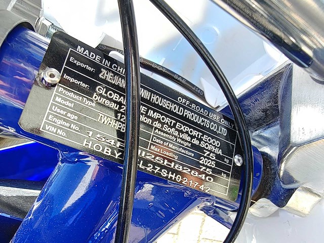 125cc - crossmotor - afbeelding 14 van  15