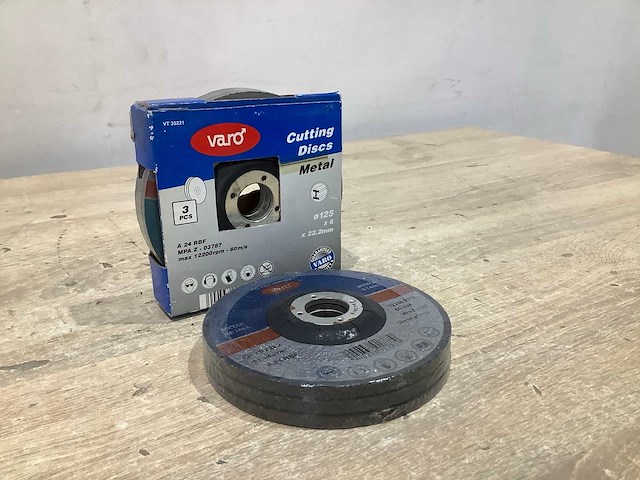 125x6x22.2 mm slijpschijf 125 mm metaal (12x) - afbeelding 1 van  3