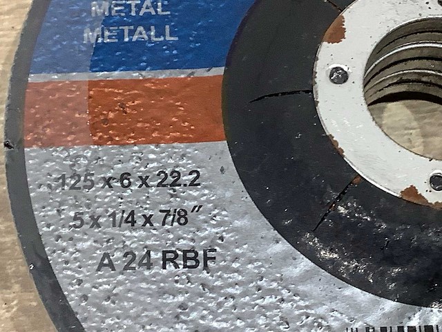 125x6x22.2 mm slijpschijf 125 mm metaal (12x) - afbeelding 5 van  5