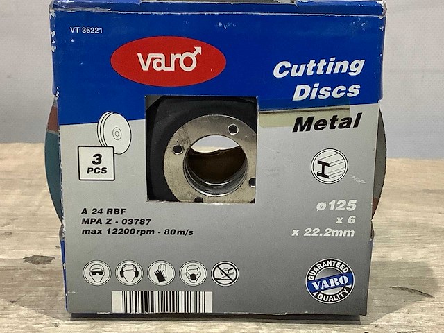 125x6x22.2 mm slijpschijf 125 mm metaal (12x) - afbeelding 4 van  6