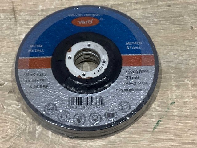 125x6x22.2 mm slijpschijf 125 mm metaal (12x) - afbeelding 5 van  5