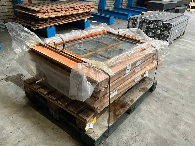 125x84.5x6.8 cm douglas draai/kiepraamkozijn (4x) - afbeelding 3 van  7