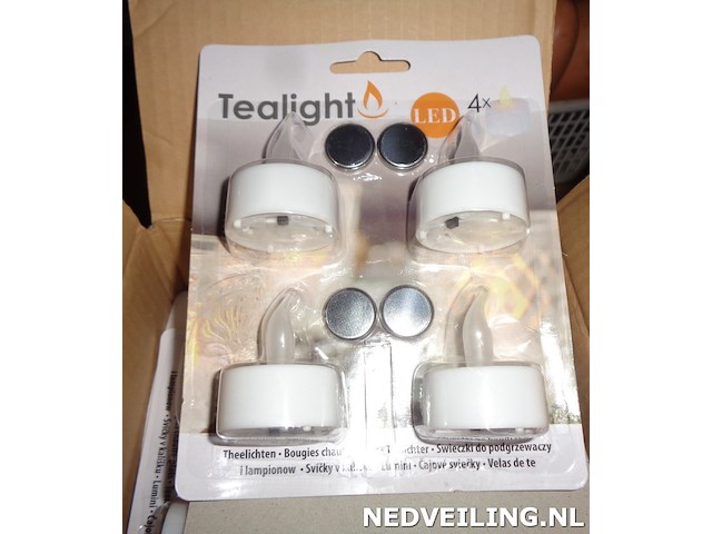 12x 4 led theelichten - afbeelding 3 van  3