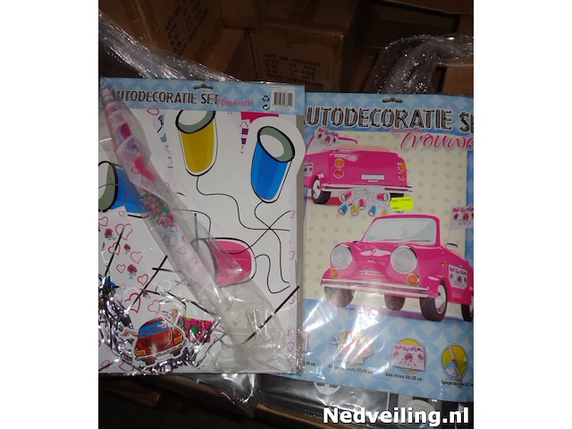 12x auto decoratieset trouwen - afbeelding 2 van  3