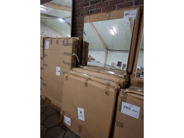 12x badkamerspiegel impero 75, glans wit - afbeelding 1 van  4