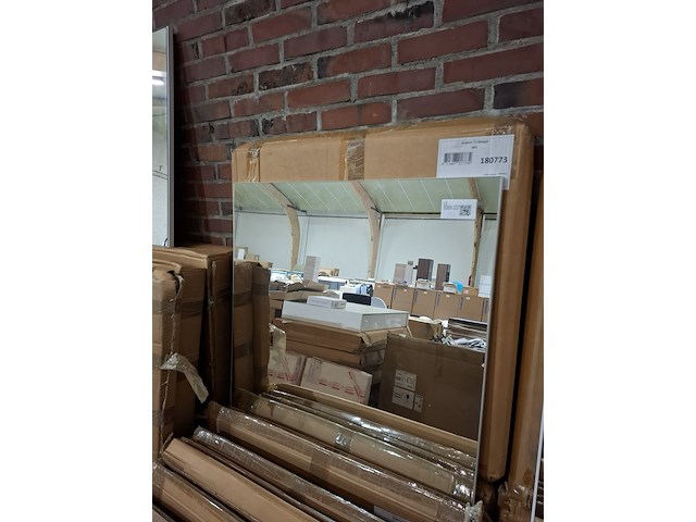 12x badkamerspiegel impero 75, glans wit - afbeelding 2 van  4