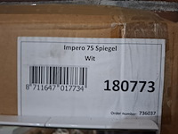 12x badkamerspiegel impero 75, glans wit - afbeelding 4 van  4