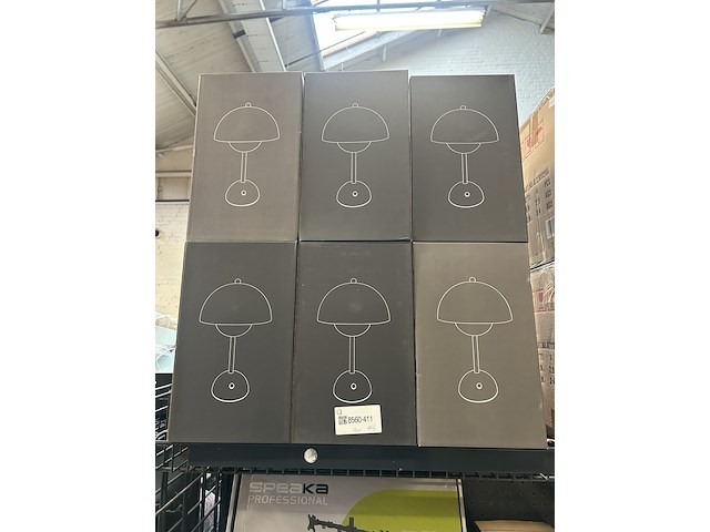 12x design tafellamp verschillende kleuren wit licht, dimbaar en oplaadbaar usb-c, dark grey - afbeelding 2 van  4