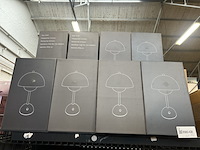 12x design tafellamp verschillende kleuren wit licht, dimbaar en oplaadbaar usb-c, dark grey - afbeelding 2 van  4