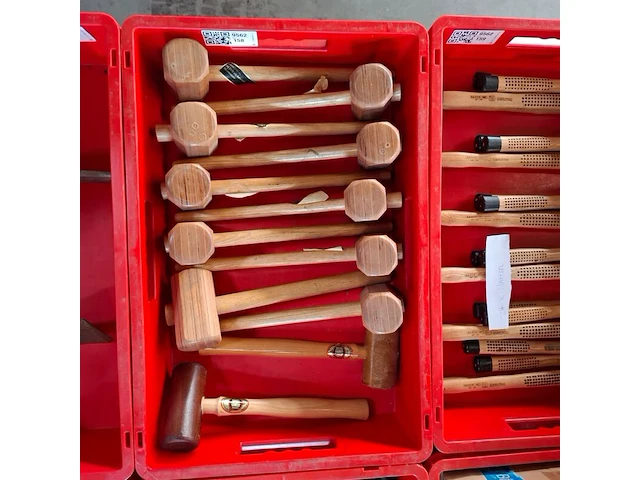 12x diverse houten hamer - afbeelding 1 van  2