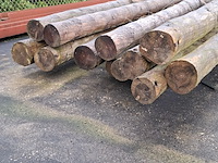 12x houten ronde paal - afbeelding 2 van  9