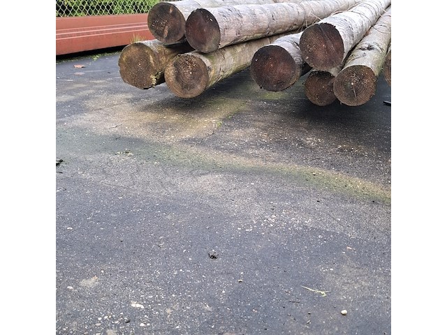 12x houten ronde paal - afbeelding 4 van  9