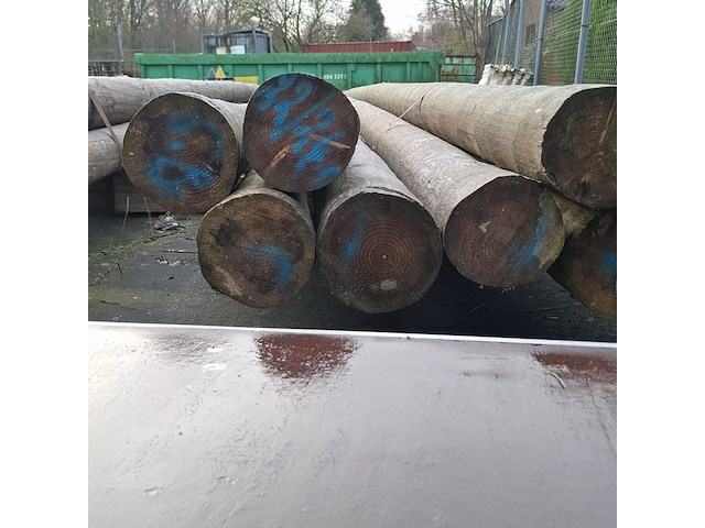 12x houten ronde paal - afbeelding 6 van  9
