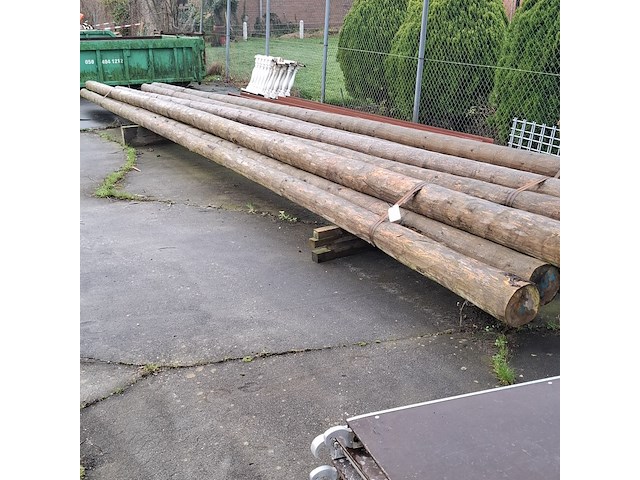 12x houten ronde paal - afbeelding 9 van  9